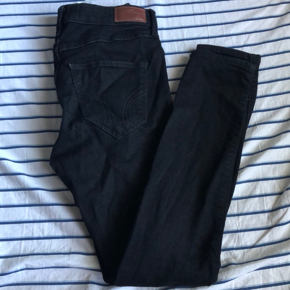 BOGO Black high rise super skinny hollister jeans